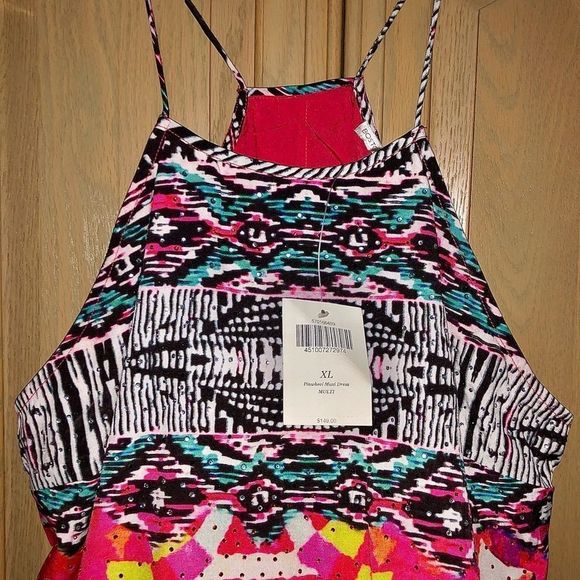 Boston Proper Pinwheel Multi Color Maxi Dress - Picture 4 of 5